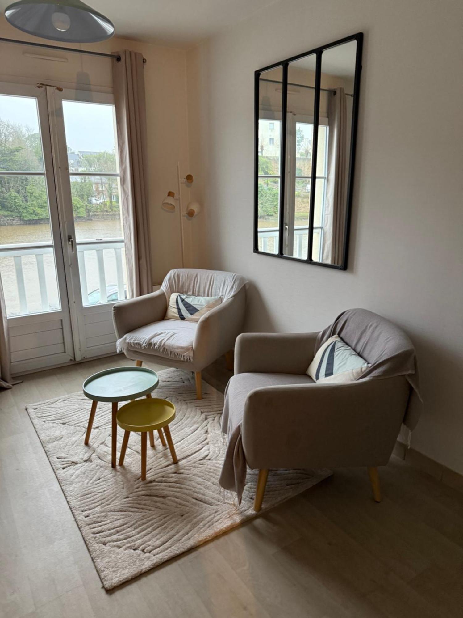 Appartement T2 Vue Sur La Riviere Avec Garage Privatif - Port De Saint-Goustan Оре Экстерьер фото