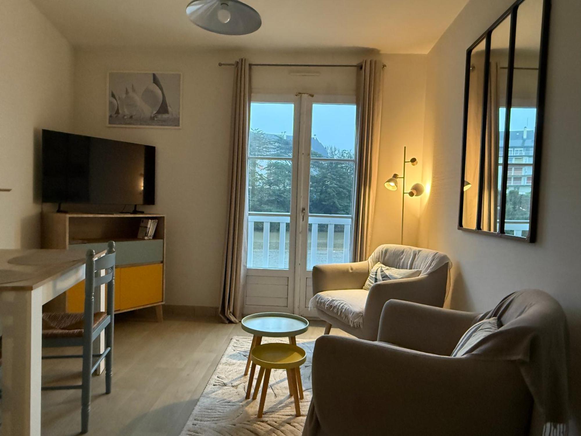 Appartement T2 Vue Sur La Riviere Avec Garage Privatif - Port De Saint-Goustan Оре Экстерьер фото